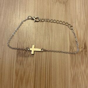 Cross bracelet, 9” Brand New!